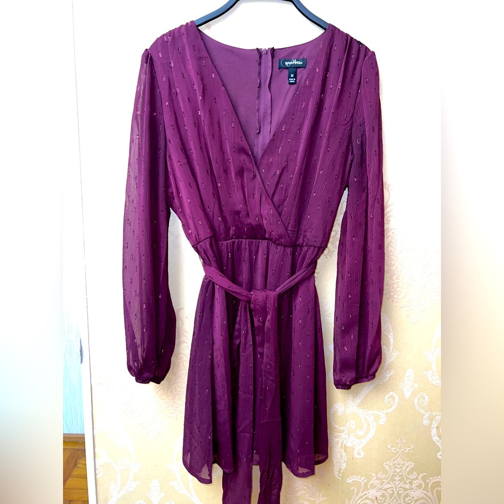 Purple Chiffon Dress